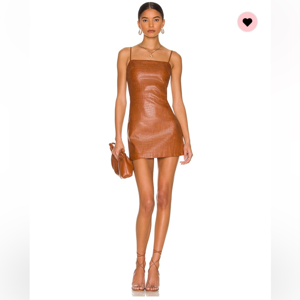 Bardot Croc Mini Dress NWT